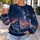 Alpine Night Sky and Snowy Peak for Stargazing, Hiking, and Outdoor Adventure Lovers All-over Print Knitted Sweater - 5
