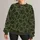Olive And Charcoal Abstract Eye Motifs For Bold Autumn Streetwear And Everyday Style All-over Print Knitted Sweater - 1