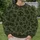Olive And Charcoal Abstract Eye Motifs For Bold Autumn Streetwear And Everyday Style All-over Print Knitted Sweater - 6