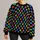 Colorful Rainbow Paw Prints for Pride Events and Everyday Pet Lover Celebrations All-over Print Knitted Sweater - 1