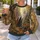 Three Witch Figures in an Autumn Forest for Cozy Fall Outings and Enchanted Evenings All-over Print Knitted Sweater - 5