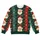 Classic Santa Face Holiday Party Style with Red Green Snowfall Cheer for Men and Friends All-over Print Knitted Sweater - 4