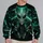 Neon Green Alien Encounter For Halloween Nights And Sci-Fi Streetwear Fans Year-Round All-over Print Knitted Sweater - 2