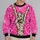Pink Spiderweb Mummy Hand for Halloween Fans and Bold Everyday Streetwear Style All-over Print Knitted Sweater - 4