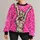 Pink Spiderweb Mummy Hand for Halloween Fans and Bold Everyday Streetwear Style All-over Print Knitted Sweater - 3