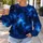 Deep Blue Galaxy Cosmos for Stargazing, Travel and Everyday Wear for Astronomy Fans All-over Print Knitted Sweater - 5