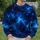 Deep Blue Galaxy Cosmos for Stargazing, Travel and Everyday Wear for Astronomy Fans All-over Print Knitted Sweater - 6