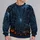 Navy Spiderweb and Pumpkin Night Scene for Halloween Parties and Autumn Outdoor Fun All-over Print Knitted Sweater - 2