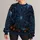 Navy Spiderweb and Pumpkin Night Scene for Halloween Parties and Autumn Outdoor Fun All-over Print Knitted Sweater - 1