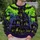 Neon Green Haunted House Halloween Party Look For Spooky Season Celebrations Adults All-over Print Knitted Sweater - 6