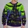 Neon Green Haunted House Halloween Party Look For Spooky Season Celebrations Adults All-over Print Knitted Sweater - 2