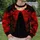 Red Moon Hooded Specter And Wolves For Ominous Halloween Night Adventures All-over Print Knitted Sweater - 8