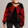 Red Moon Hooded Specter And Wolves For Ominous Halloween Night Adventures All-over Print Knitted Sweater - 3