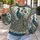 Peacock Tapestry and Woodland Creatures for Artful Everyday Wear and Vintage Style Lovers All-over Print Knitted Sweater - 5