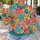 Vibrant Garden Blooms for Everyday Outings, Weekend Brunch, and Creative Casual Style All-over Print Knitted Sweater - 5