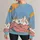 Playful Dinosaur Mountain Scene for Casual Fall Adventures and Relaxed Weekend Wear All-over Print Knitted Sweater - 1