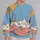 Playful Dinosaur Mountain Scene for Casual Fall Adventures and Relaxed Weekend Wear All-over Print Knitted Sweater - 2