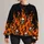 Flaming Skull Motif For Halloween Nightlife And Alternative Streetwear Fans All-over Print Knitted Sweater - 3