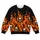Flaming Skull Motif For Halloween Nightlife And Alternative Streetwear Fans All-over Print Knitted Sweater - 6