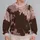 Dark Brown Spiderweb Motif for Autumn Streetwear and Everyday Casual Outfits Unisex All-over Print Knitted Sweater - 2