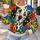 Dalmatian Face and Colorful Abstract Florals for Playful Everyday Style for Women All-over Print Knitted Sweater - 5