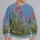 Snail and Wildflower Meadow for Nature Walks and Garden Days, Cottagecore Gift All-over Print Knitted Sweater - 4