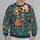 Undead Couple and Floral Skulls for Spooky Date Nights and Halloween Gatherings All-over Print Knitted Sweater - 2