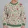 Ivory Wildflower Garden Motif For Cottagecore Nature Lovers And Spring Days All-over Print Knitted Sweater - 2