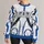 White And Blue Futuristic Pilot Outfit For Cosplay And Halloween Couples All-over Print Knitted Sweater - 1