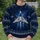 Retro Starship Galaxy Holiday Motifs for Festive Winter Celebrations and Space Fans All-over Print Knitted Sweater - 6