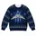 Retro Starship Galaxy Holiday Motifs for Festive Winter Celebrations and Space Fans All-over Print Knitted Sweater - 4