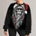 Shaggy Space Creature With Santa Hat for Christmas Parties and Holiday Gift Giving All-over Print Knitted Sweater - 1
