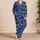 Cobalt Blue Construction Motif Bedtime Set For Boys Spring Summer Playroom Ready Satin Pajamas Set - 4