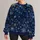 Golden Snowflakes on Midnight Blue for Cozy Winter Holiday Celebrations All-over Print Knitted Sweater - 1