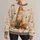 Red Fox Among Falling Autumn Leaves for Cozy Woodland Days and Outdoor Nature Lovers All-over Print Knitted Sweater - 1