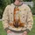 Red Fox Among Falling Autumn Leaves for Cozy Woodland Days and Outdoor Nature Lovers All-over Print Knitted Sweater - 6