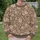 Ivory Botanical Blooms on Taupe Checks for Cottagecore Weekend Gatherings All-over Print Knitted Sweater - 6