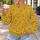 Tiny Black And Gold Bees For Cheerful Everyday Nature Lover Style All-over Print Knitted Sweater - 5