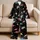 Retro Space Astronaut And Planet Theme For Teen And Men Gift With Cosmic Night Vibes Satin Pajamas Set - 5