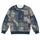 Navy And Natural Patchwork Geometry For Relaxed Everyday Artistic Casual Styling All-over Print Knitted Sweater - 4