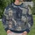 Navy And Natural Patchwork Geometry For Relaxed Everyday Artistic Casual Styling All-over Print Knitted Sweater - 6
