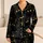 Black Cat Face Nightwear for Cozy Sleepovers and Lounging, Teens and Cat Lovers Gift Satin Pajamas Set - 1