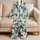 Tropical Wolf Silhouette For Cozy Evenings, Relaxed Home Days, And Teen Gifts Too Satin Pajamas Set - 5