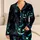 Moody Neon Face Nightwear For Teen Lounge Nights, Cozy Loose Fit Two-Piece Short Set Satin Pajamas Set - 1