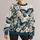 Blue Butterfly Garden Blossoms for Spring Outings, Garden Parties, and Nature Lovers All-over Print Knitted Sweater - 1