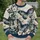Blue Butterfly Garden Blossoms for Spring Outings, Garden Parties, and Nature Lovers All-over Print Knitted Sweater - 6