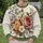 Rose and Wildflower Bouquet for Romantic Spring Outings and Everyday Wear All-over Print Knitted Sweater - 8