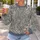 Blue Gray Paisley and Floral Motifs for Artful Everyday Wardrobe Styling All-over Print Knitted Sweater - 7