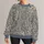 Blue Gray Paisley and Floral Motifs for Artful Everyday Wardrobe Styling All-over Print Knitted Sweater - 3