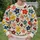Colorful Patchwork Flowers for Spring Outings and Everyday Vintage Style All-over Print Knitted Sweater - 8